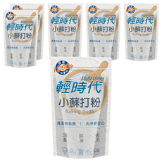 輕時代 小蘇打粉 清潔去污 消除異味, 1.2kg, 6包