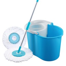 U-mop 自動回彈手壓式旋轉拖把組 桿 + 桶 + 布 2條, 拖把(150cm), 1組