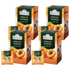 AHMAD TEA 杏桃日出紅茶茶包, 2g, 20包, 4盒