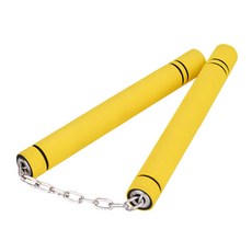 공감피크 성인 초보자 쌍절곤 스텐체인, 옐로우
