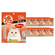 INABA CIAO 啾嚕 宗田鰹燒魚柳條, 原味高湯, 100g, 32袋