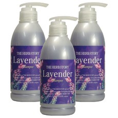 더허브스토리 샴푸 라벤더, 500ml, 3개