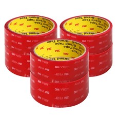 3M 壓克力泡棉雙面膠帶 透明 48mm 1.5m, 6個