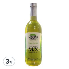 미스터 씨 라임주스 믹스, 750ml, 3개