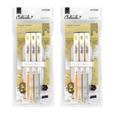 KUTSUWA 可旋轉色鉛筆組 御月色, 3色, 2組