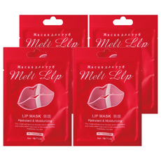 LAURA-MIER 勞拉蜜兒 修護保濕唇膜 Set 10片, 20分鐘快速保養 淡化唇紋 保濕恢復彈性, 4包