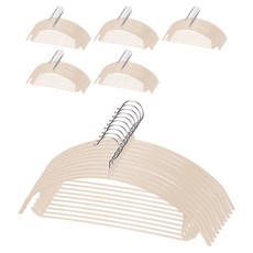 코멧 홈 어깨 뿔 방지 논슬립 옷걸이, 베이지, 60개