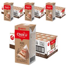 클릭유 커피우유, 200ml, 96개