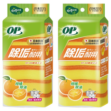 OP 除垢耐用海綿菜瓜布, 6個, 2包