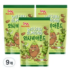넛츠홀릭 와사비 아몬드, 180g, 9개