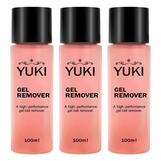 YUKI 凝膠卸甲液, 單一顏色, 3個