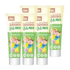 키즈세이프 우리아이 불소케어 치약 1~6세, 60g, 6개