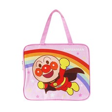 ANPANMAN 麵包超人 方型手提便當袋, 粉色, 1個