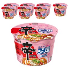 신라면 로제 큰사발면 108g, 8개 8개