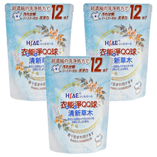 HSAE 衣服能乾凈QQ球 清新草木, 30顆, 3袋