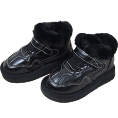 BEBEMARU 兒童珍珠縫線靴 9812