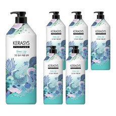 KERASYS 香氛洗髮精 綠百合香, 1L, 6瓶
