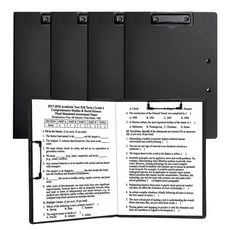 M：FINI 高級封面型雙向A4文件板, 黑色, 5個