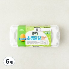 풀무원 무항생제 1+등급 초란, 10구, 6개