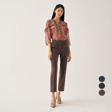 zishen 女用聚酯斜紋平紋針織修身褲 LFPTN801