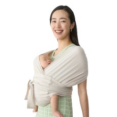 코니 아기띠 플렉스 Elastech+헤드서포트, 뉴트럴베이지