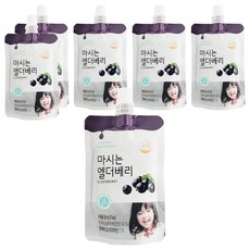 bebefood 寶寶福德 韓國 接骨木莓果汁 營養豐富 果寡糖 吸嘴設計, 80ml, 6包