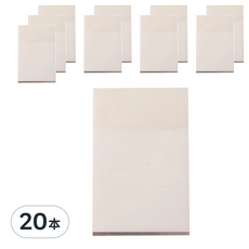 葉子小舖 簡約便利貼 小號(5 x 7.5cm), 20本, 透明, 50張