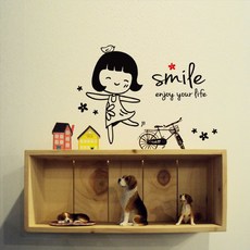 花風微笑貼紙, 黑色