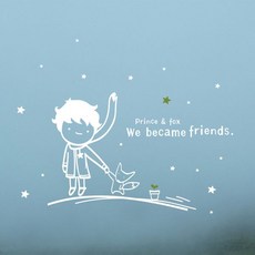 From Friends 迷你小王子牆面裝飾貼紙, 白色