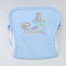 베이비베어 다람쥐 기저귀커버 90, 블루, 1개