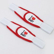 베이비베어 하트 기저귀밴드, 레드, 2개