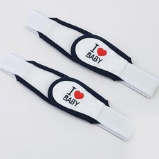 베이비베어 하트 기저귀밴드, 네이비, 2개