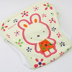 babybear 兔子印花尿布兜 黃色, 1件
