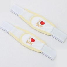 베이비베어 하트 기저귀밴드, 옐로우, 2개