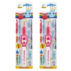 兒童牙刷, 粉色, 2支, 1支