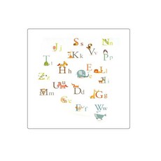 고딕 애니멀 알파벳 포인트 스티커, 1개