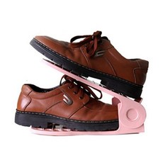 슈즈정리&수납_5_2_2pcs_신발정리대, 연핑크