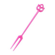 造型點心叉 粉紅色, 50件, 3個