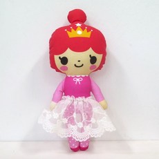 핑크초코 샤샤공주 미니미 DIY 손인형만들기, 혼합 색상, 여아, 1개