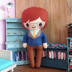 아빠 미니미 손인형만들기 diy_ 아빠인형, 혼합 색상, 1개