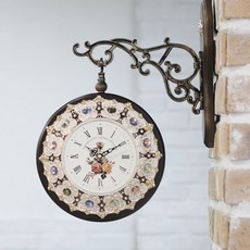 미니큐빅 양면시계 양면시계 양면벽시계 벽시계, IV