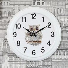 해피 부엉이 벽시계 W