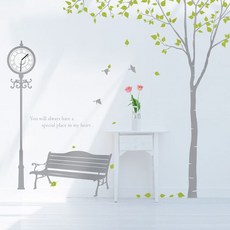 [메이크스] 자작나무 시계A, 화이트