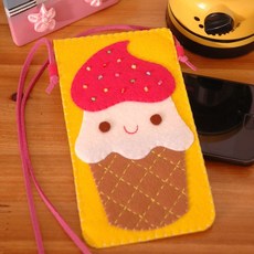 홈메디 핸드폰 지갑 만들기, 아이스크림, 2개