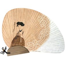 galleryunsu 復古畫扇子, 美人圖（申潤福）, 1個