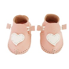 플레이몰 여아용 베지터블 가죽 하트데코 엔젤 슈즈 DIY키트, 핑크, 1개