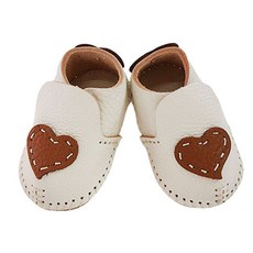 플레이몰 신생아용 베지터블 소가죽 하트데코 엔젤 슈즈 DIY키트, 화이트, 110mm, 1개
