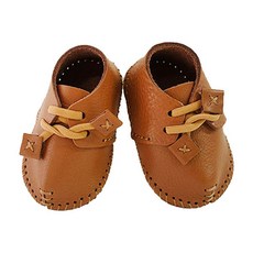 PLAY MALL 手工DIY男款天使皮革鞋材料包, 棕色