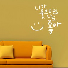 書法重點貼紙 如果你微笑, 白色