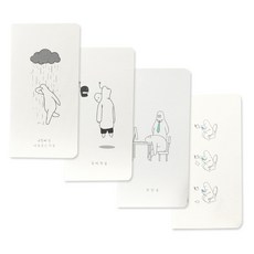 체크리스트 SET _ 4EA 묶음, 흰색, 4set
